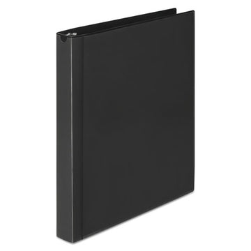 Wilson Jones® Flexible Poly Round Ring View Binder, 3 Rings, 1" Capacity, 11 X 8.5, Black freeshipping - TVN Wholesale
